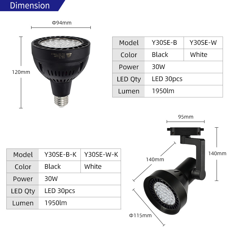 Aquarium Light - Y30SE Lampadina per coltivazione a LED