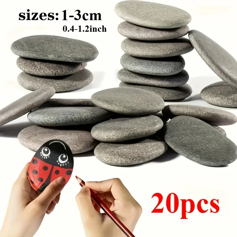 Fish Tank Gravel - 20 pezzi di rocce di fiume
