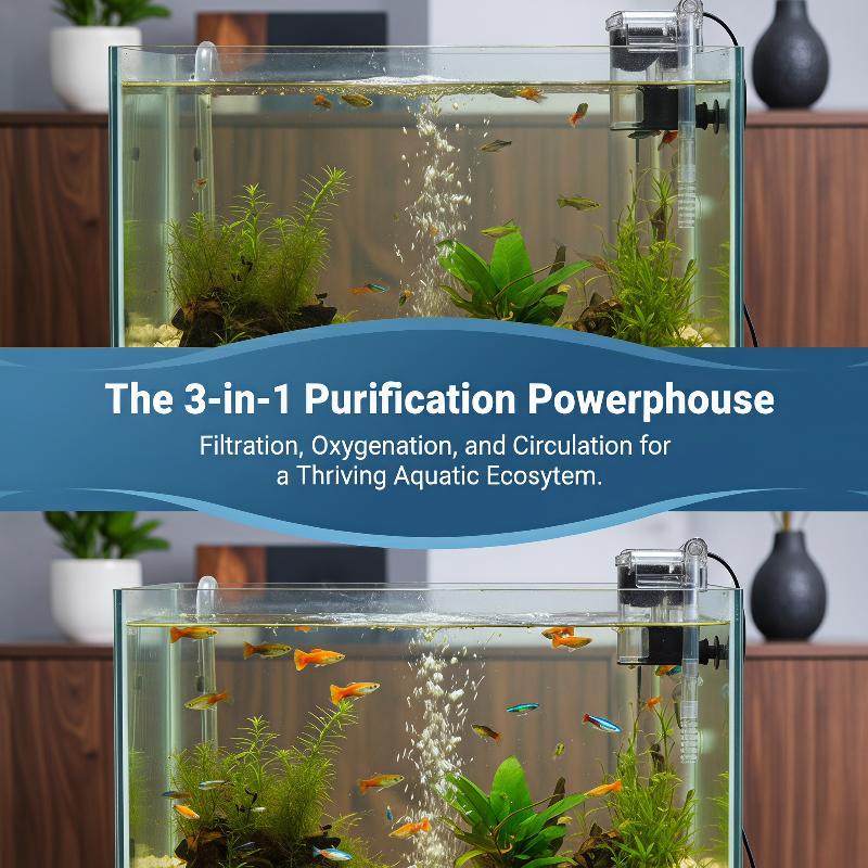 Aquarium Fish Keeping - Filtro per Acquario da Appendere, Silenzioso,