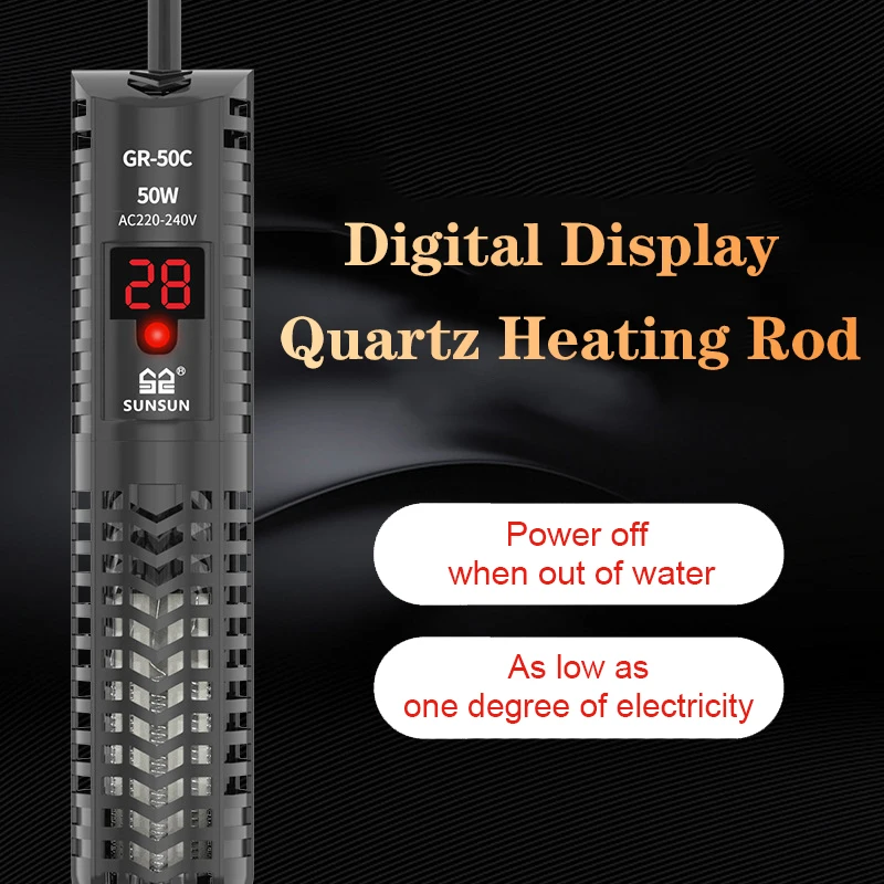 Fish Tank Heater - Riscaldatore sommergibile per acquario, vasca per