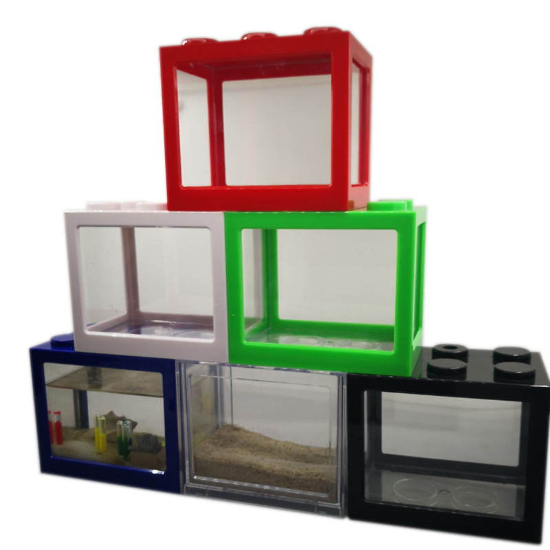 Betta Fish Tank - Mini Acquario a 7 Colori per