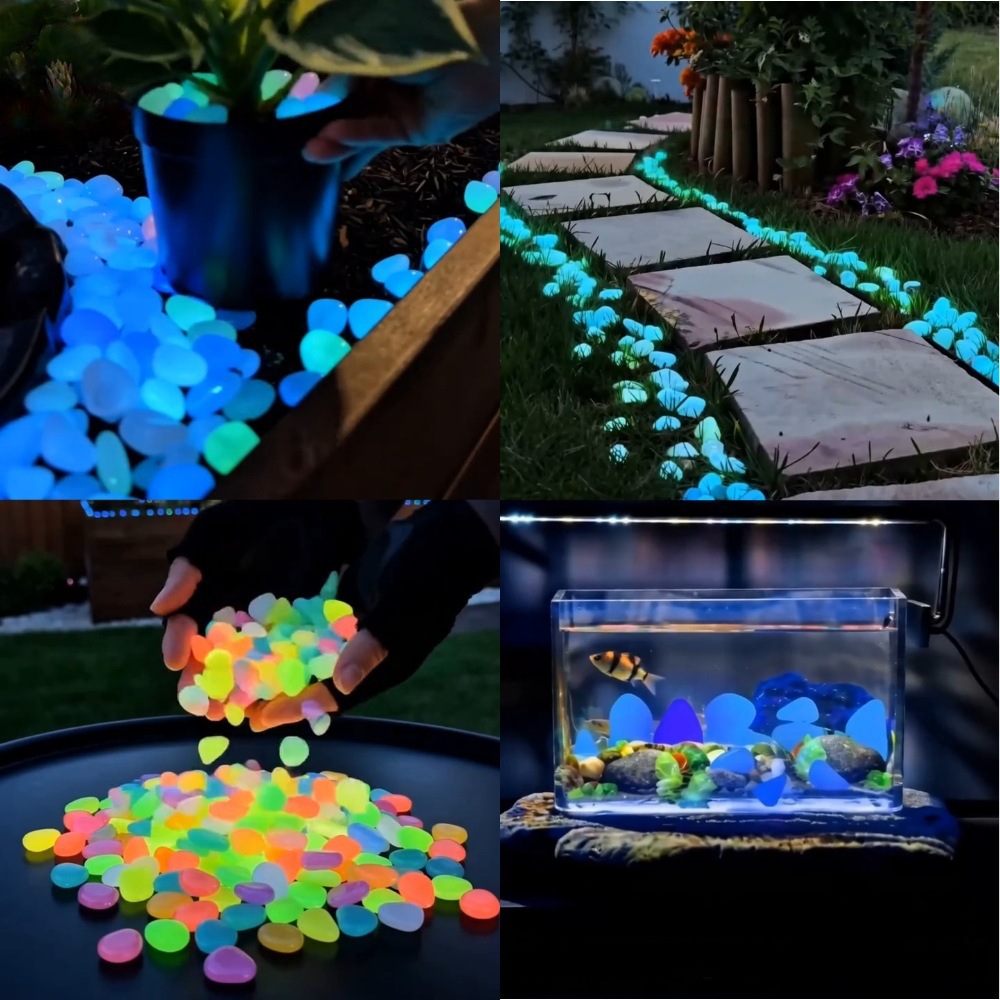 Aquarium Light - Ciottoli luminosi colorati che si illuminano