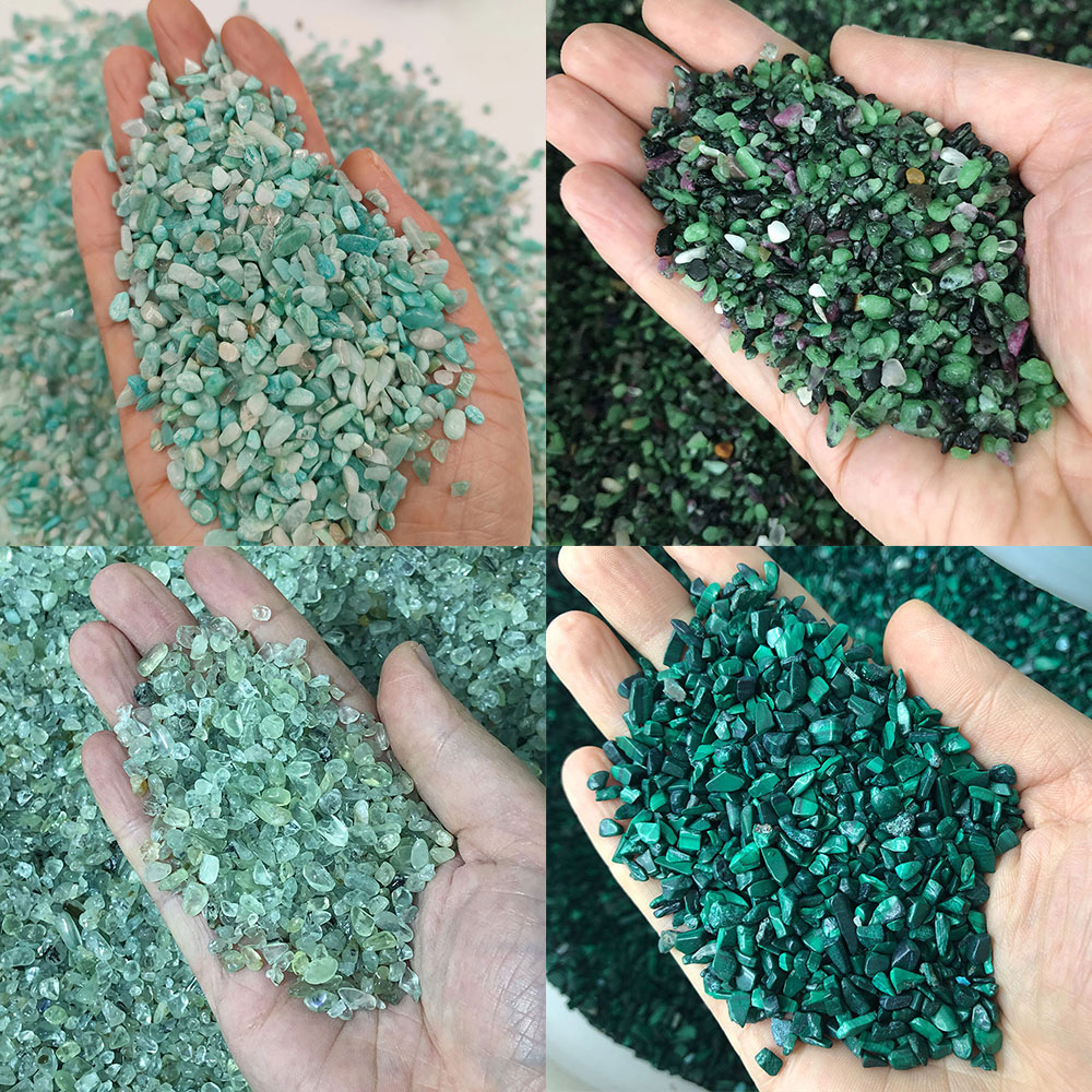 Fish Tank Gravel - Cristalli di pietra naturale Mini peridoto