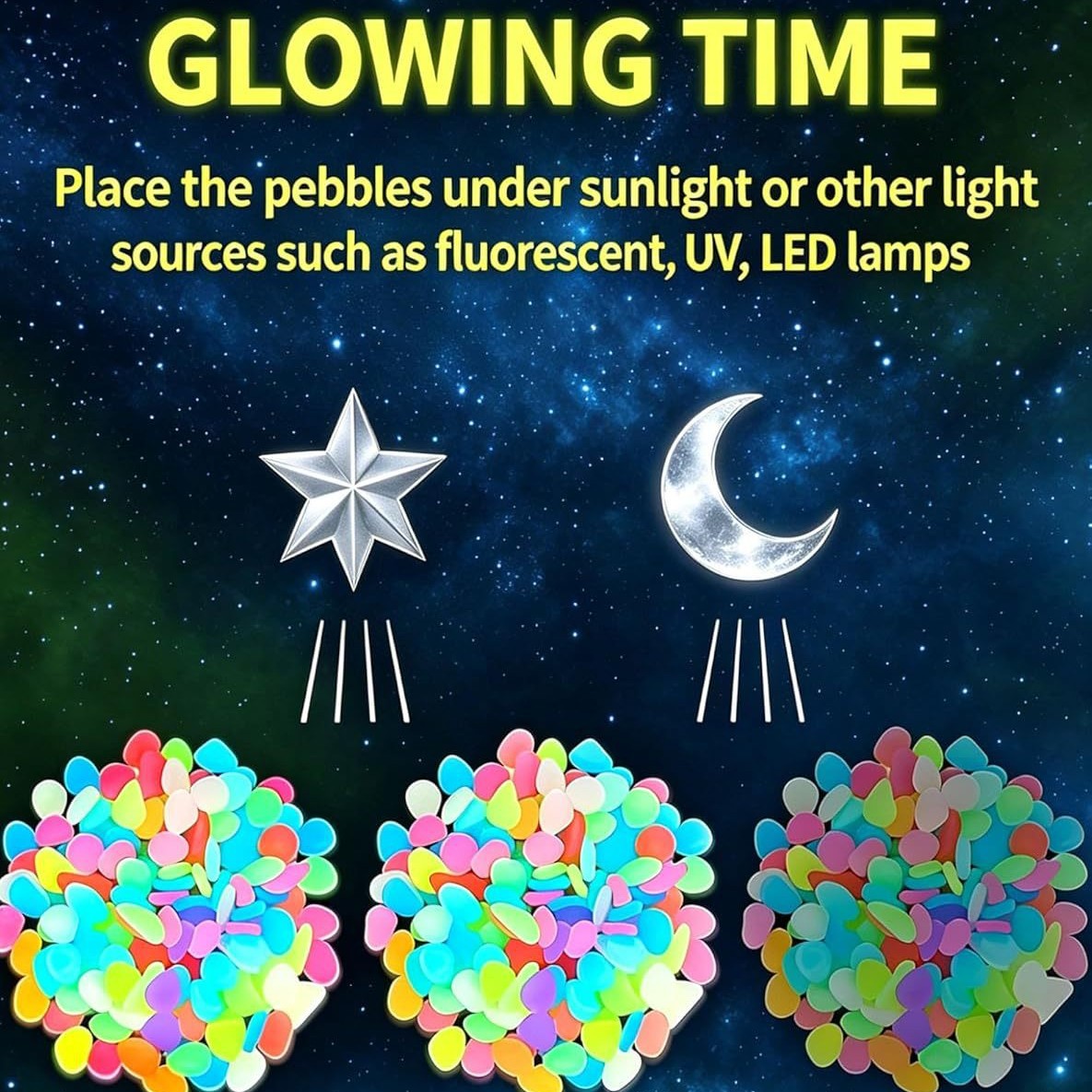 Ciottoli luminosi colorati che - Aquarium Light recensione e prezzo