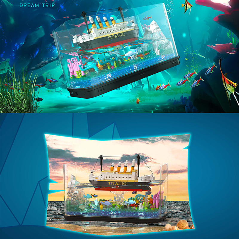 MOC Titanic Cruise Line Pirate - Aquarium Fish Keeping recensione e prezzo