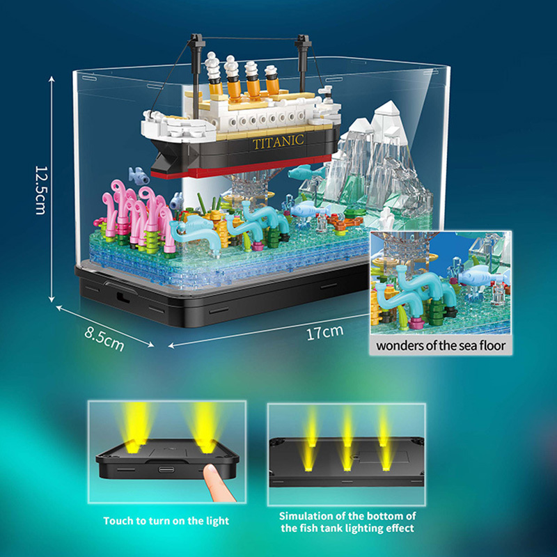 MOC Titanic Cruise Line Pirate - Aquarium Fish Keeping recensione e prezzo