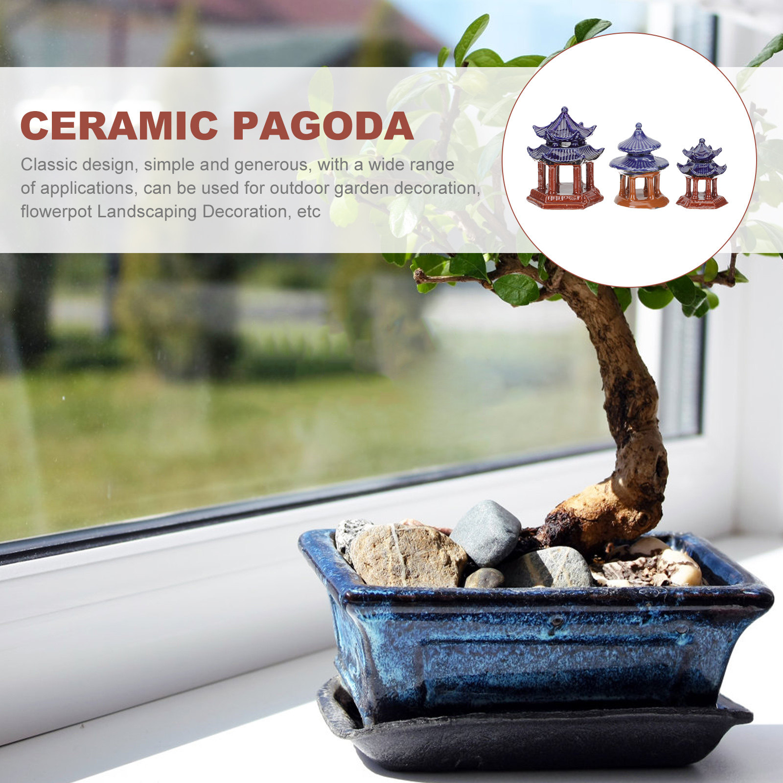 3 Pezzi Pagoda in Miniatura in - Aquarium Decor recensione e prezzo