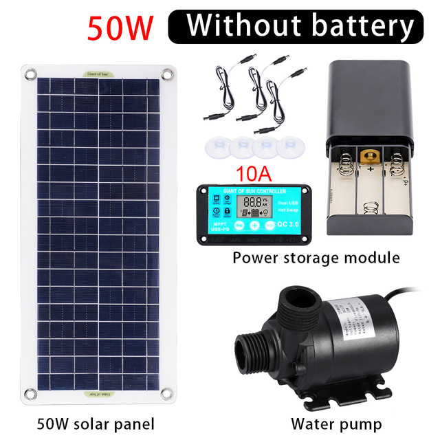 Set Pompa Solare 50W, Motore D - Aquarium Pump recensione e prezzo