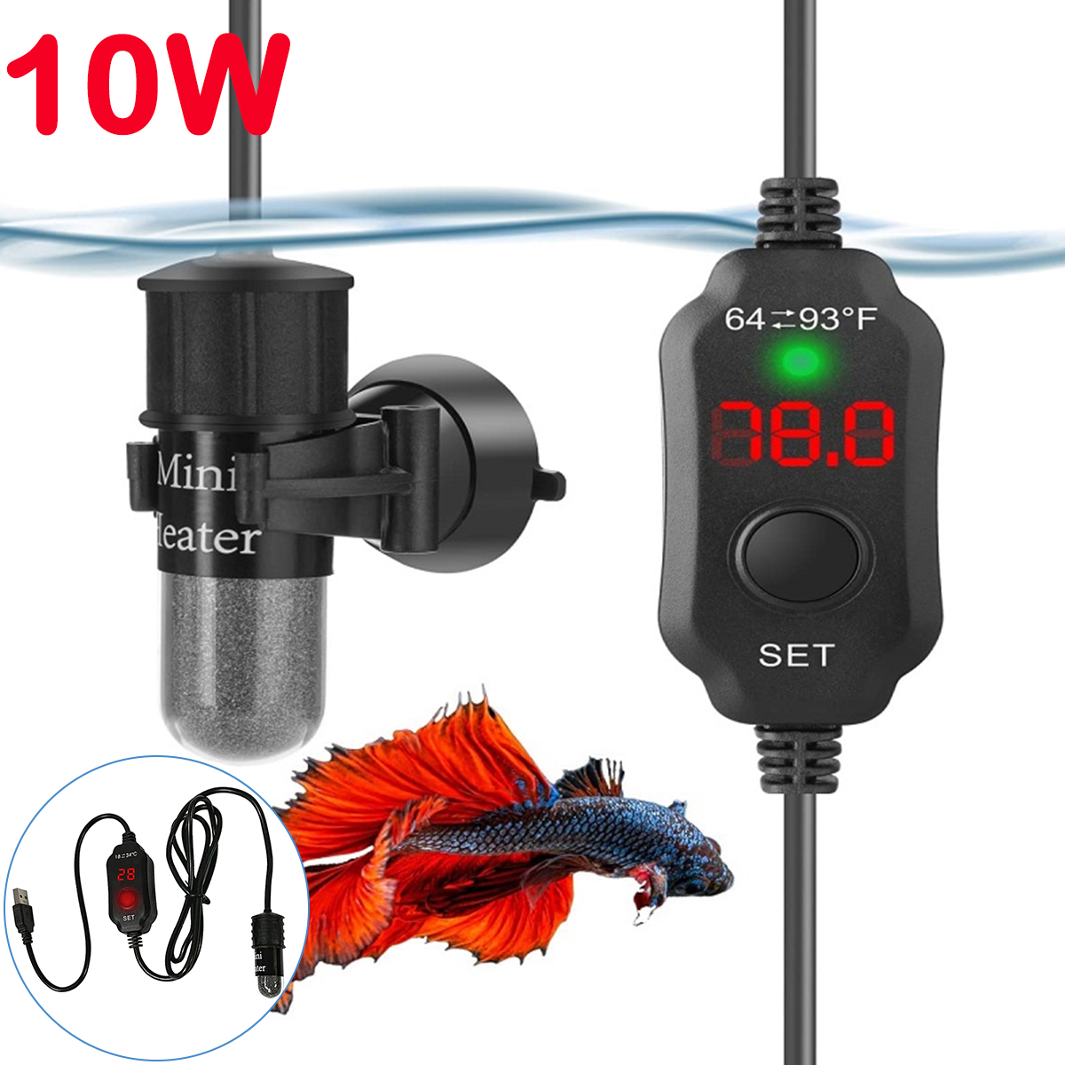 Asta riscaldante per acquario  - Fish Tank Heater recensione e prezzo