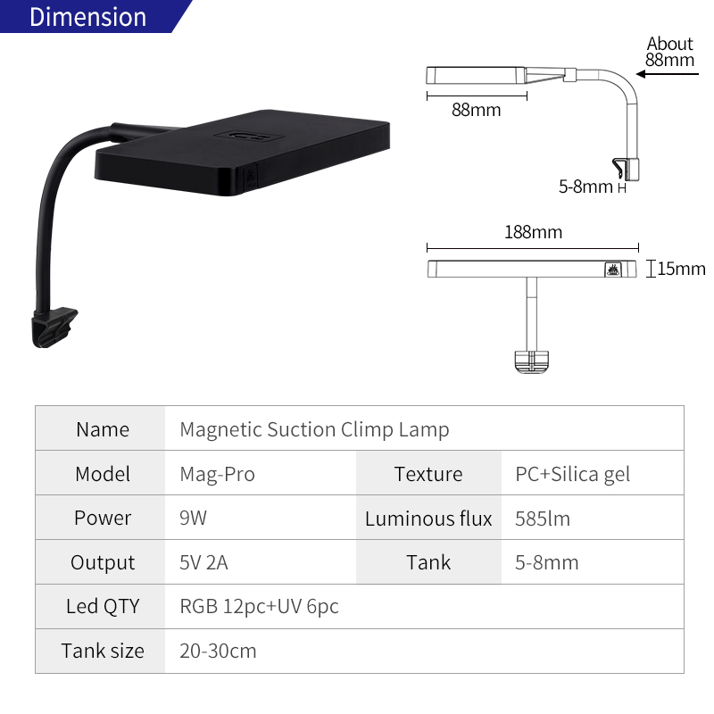 Luce Mag-Pro LED RGB Dimmerabi - Xiaomi Aquarium Fish Tank recensione e prezzo