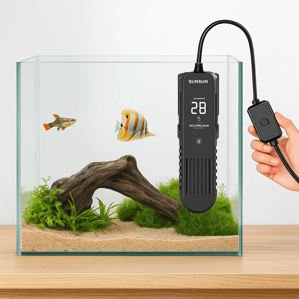 Display LCD 20-35 ° C Asta ris - Fish Tank Heater recensione e prezzo