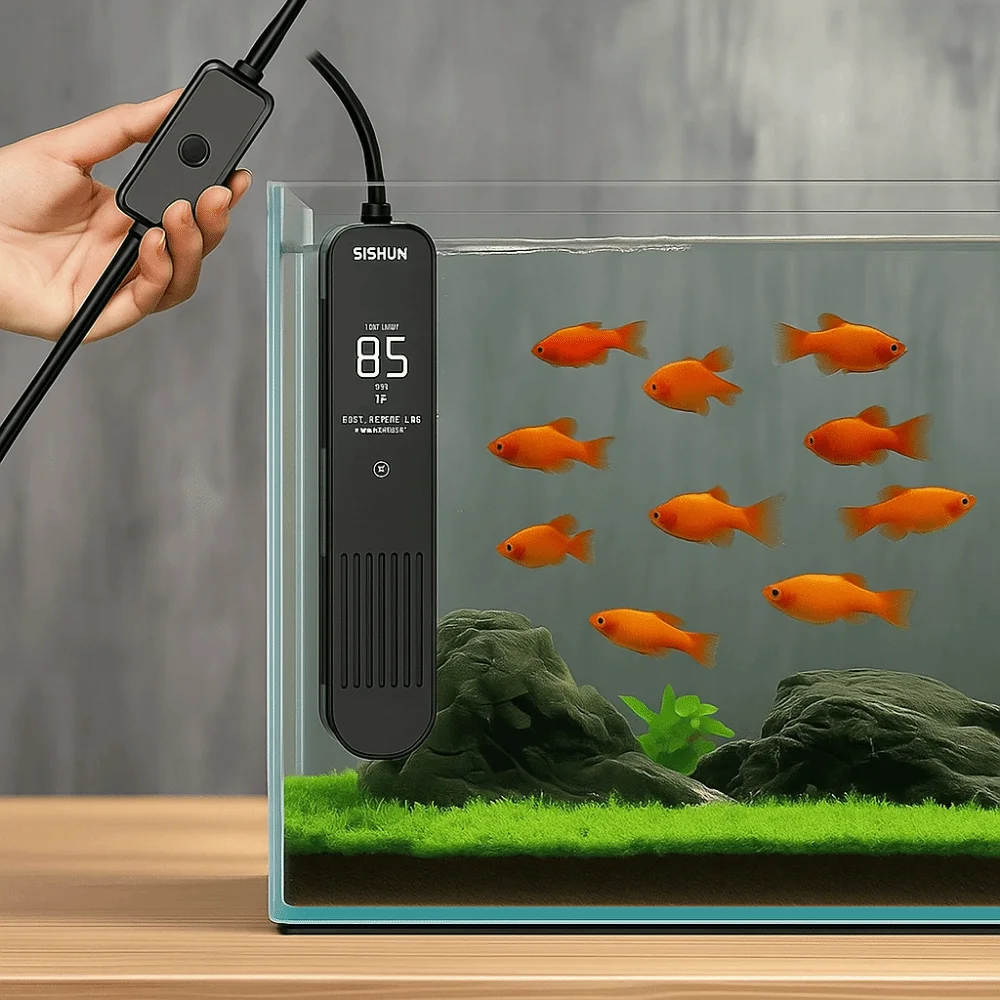 Display LCD 20-35 ° C Asta ris - Fish Tank Heater recensione e prezzo