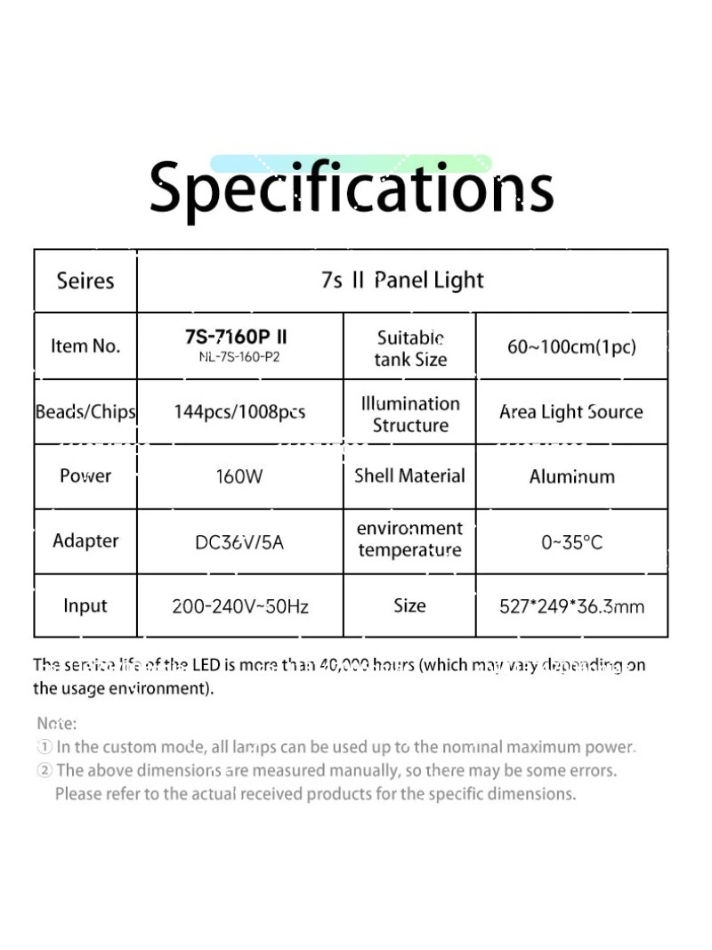 Luce LED per Acquario 160W RGB - Aquarium Light recensione e prezzo